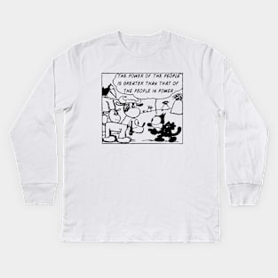 POWER OF THE PEOPLE Kids Long Sleeve T-Shirt